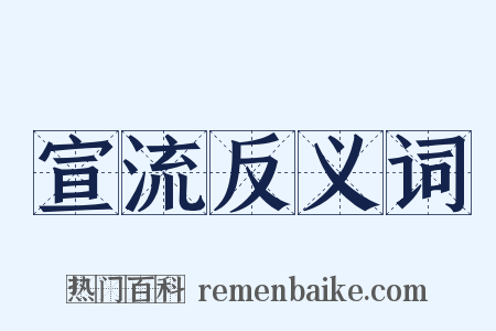 宣流反义词是什么意思的图片